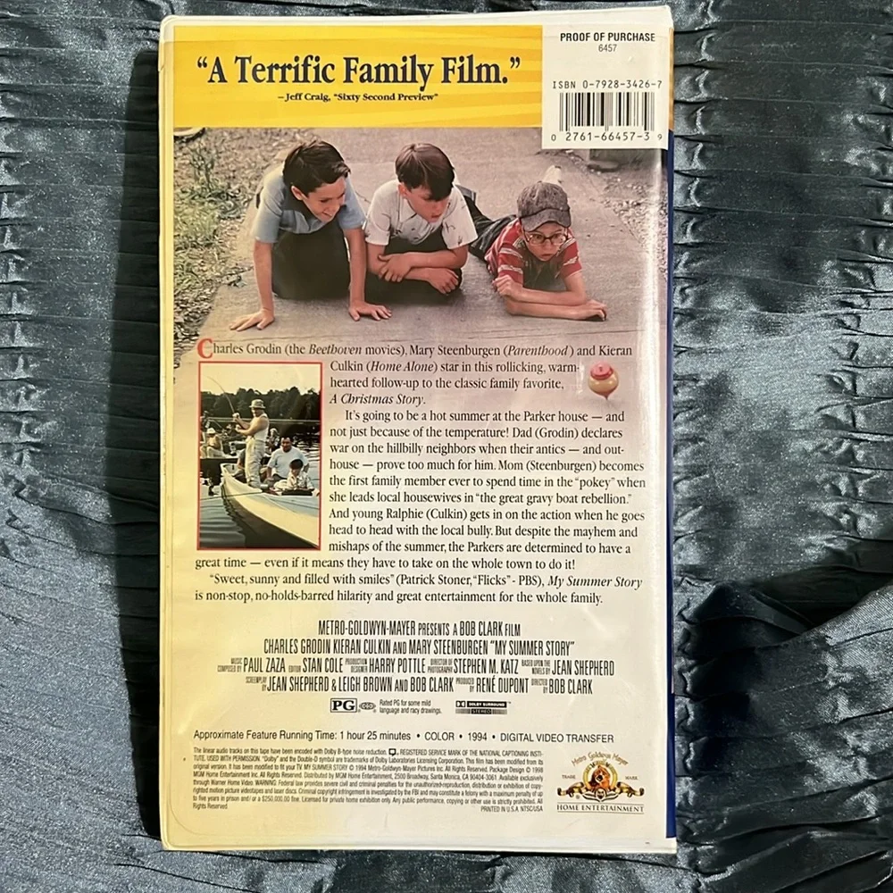My Summer Story MGM VHS Movie Sequel to Christmas Story